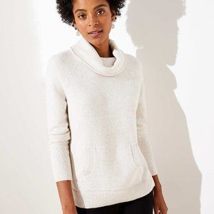 NWT LOFT Turtleneck Pocket Sweater
